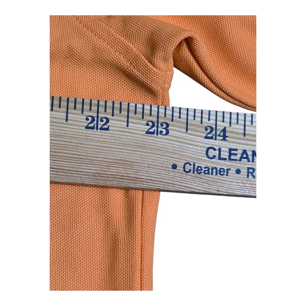 Masters Tech‎ Mens Large Orange Polo Shirt Augusta National Golf Logo Polyester - Picture 5 of 9
